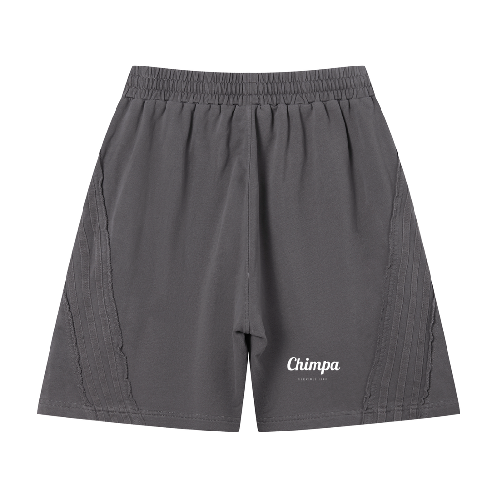 Unisex Vintage Wash Raw Edge Shorts