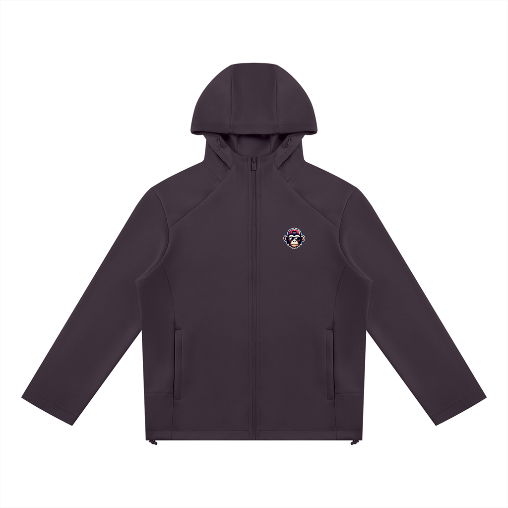 Unisex Paneled Full Zip Hoodie