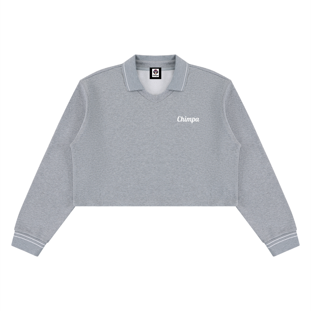 Women’s Crop Collared Sweatshirt