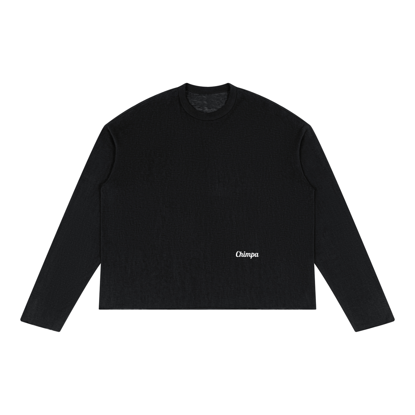Unisex Raw Edge Long Sleeve T-Shirt