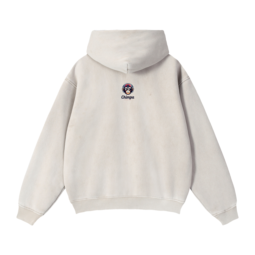 Zip-Through Boxy Fleece Hoodie