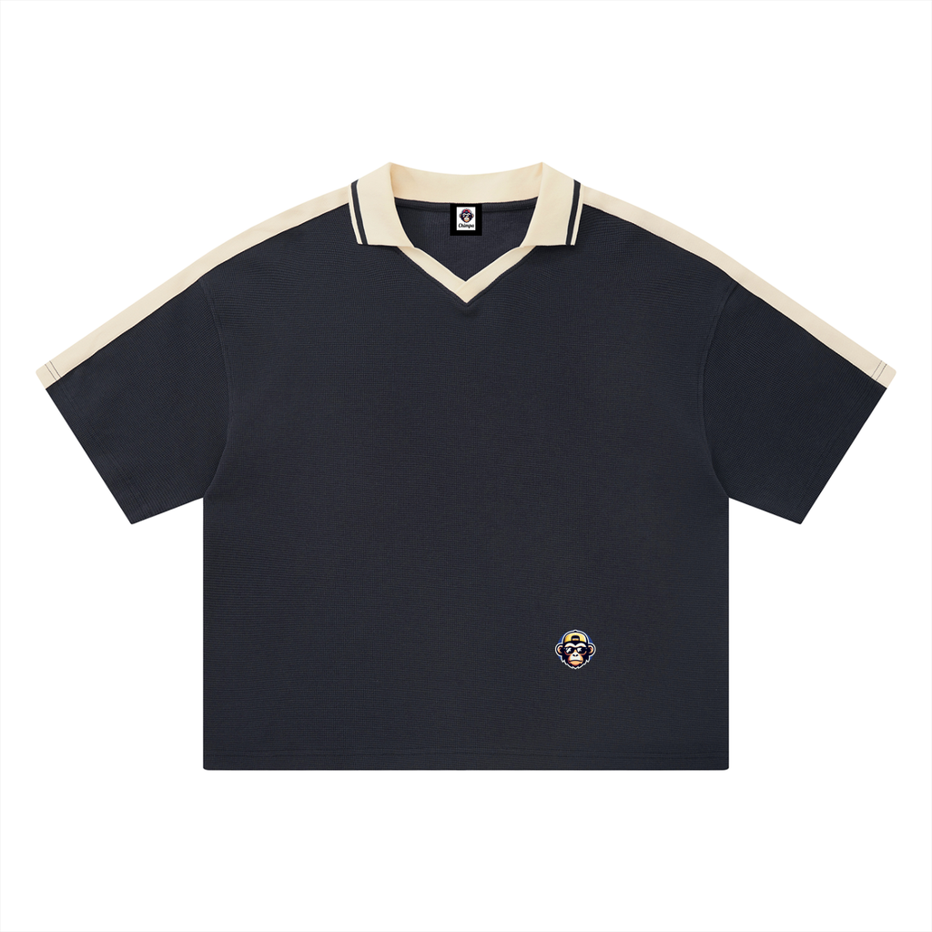 Unisex Color Block Polo Shirt