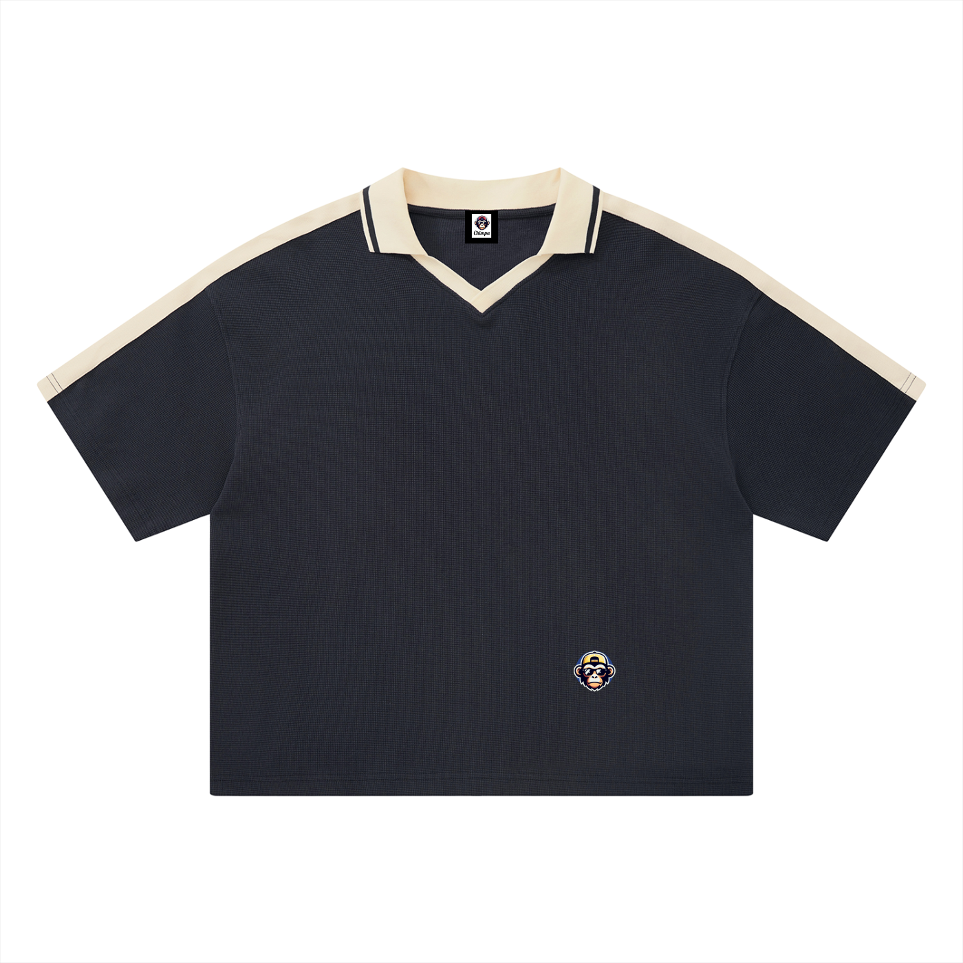Unisex Color Block Polo Shirt