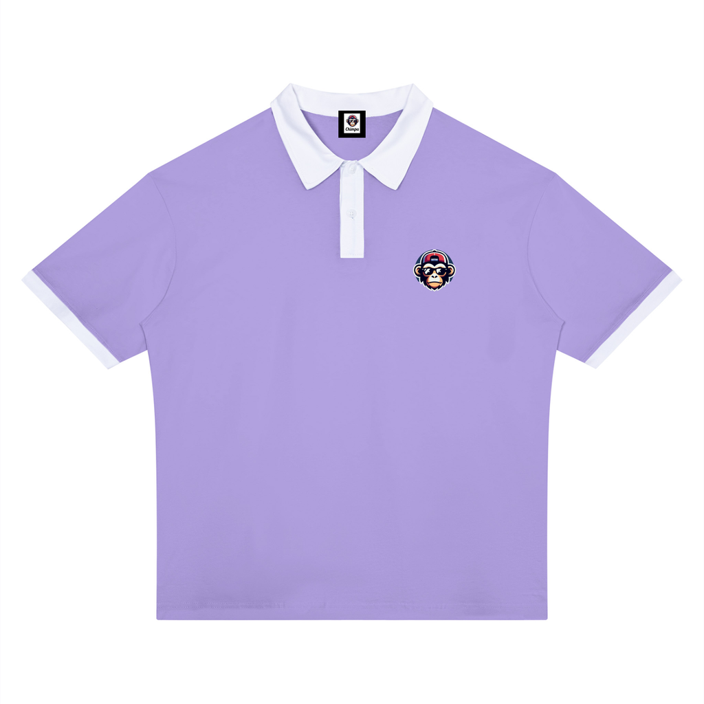 Unisex Color Block Polo Shirt