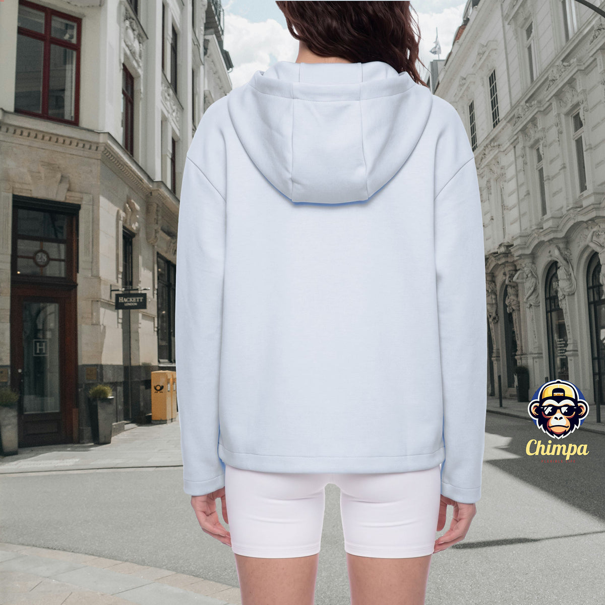 Unisex Paneled Full Zip Hoodie