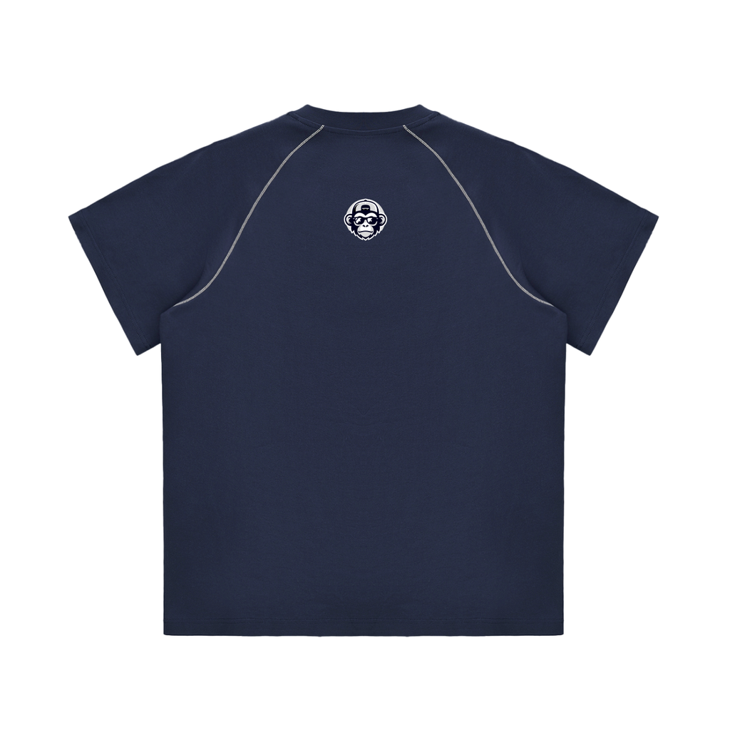 Striped Contrast Stitch T-Shirt