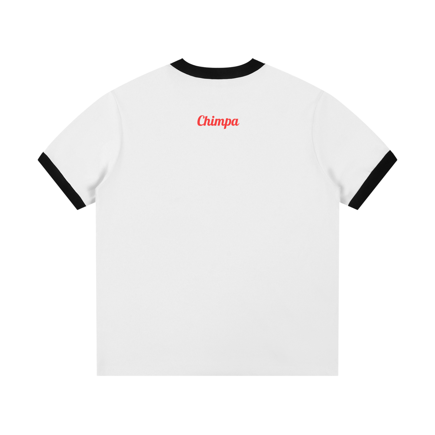 Contrast Edge Ribbed Crewneck T-Shirt