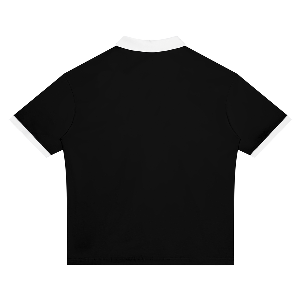 Unisex Color Block Polo Shirt