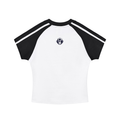 Contrast Stripes Bodycon Raglan  Sleeve T-Shirt
