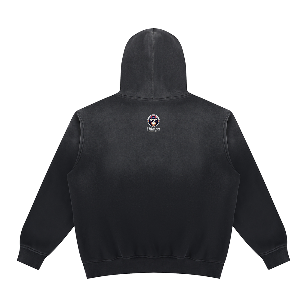 Unisex Vintage Wash Fleece Hoodie