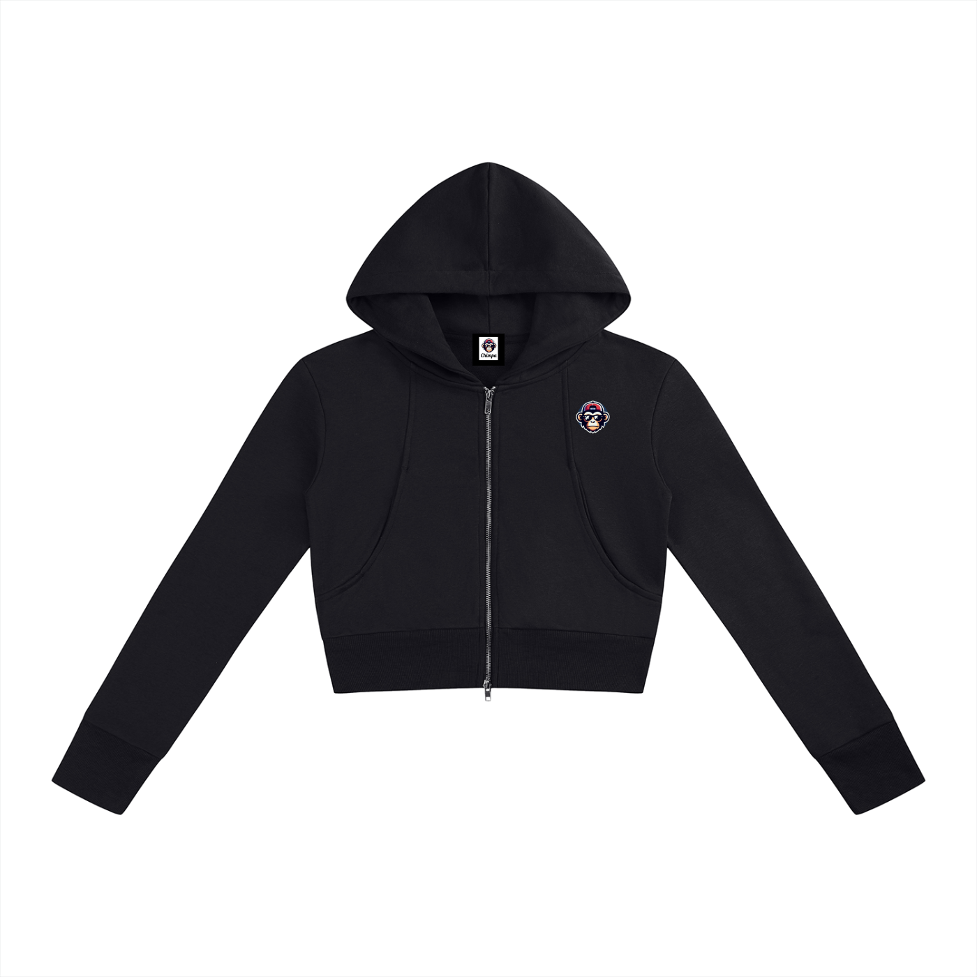 Women’s Slim Crop Full Zip Hoodie