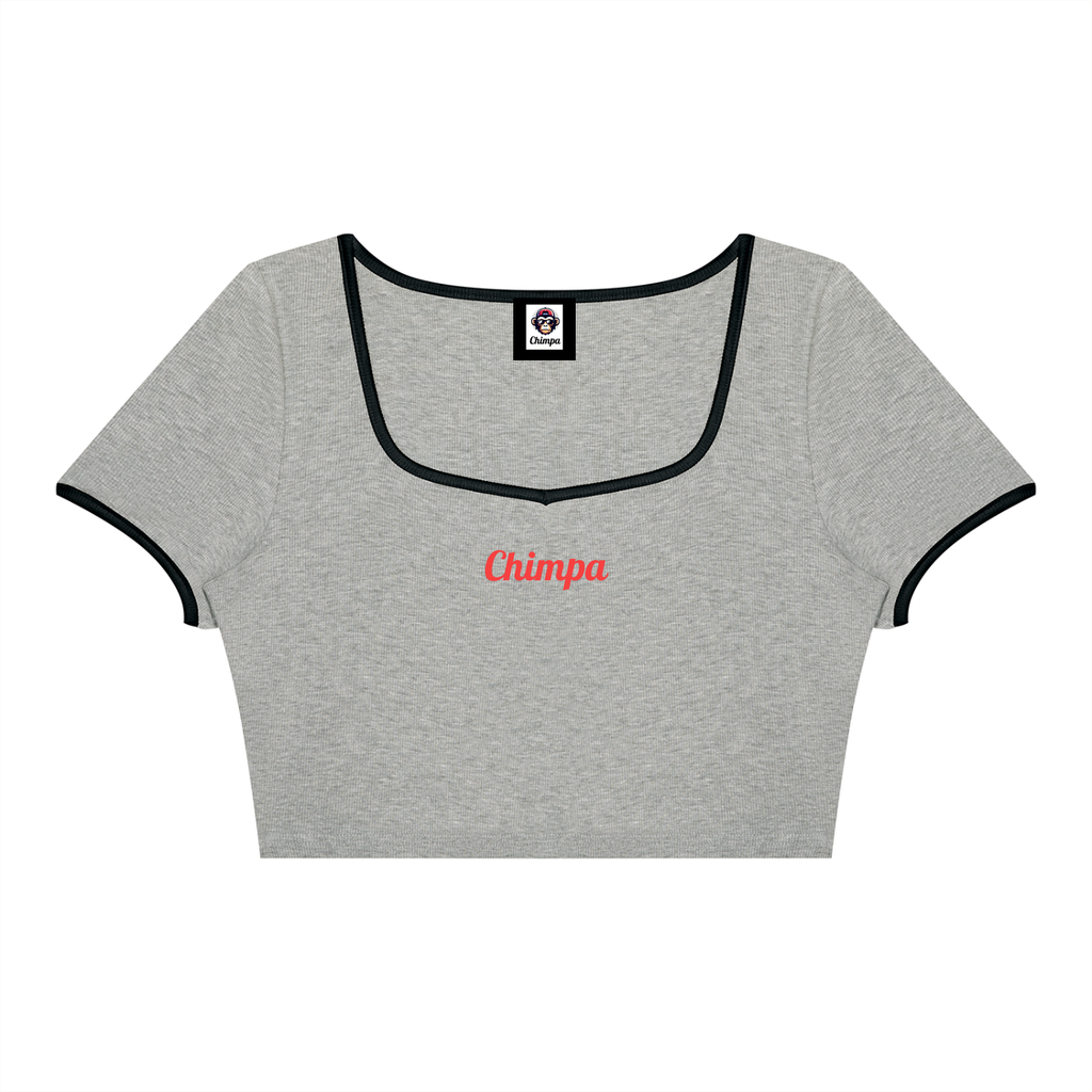 Women's Color Block Crop T-Shirt
