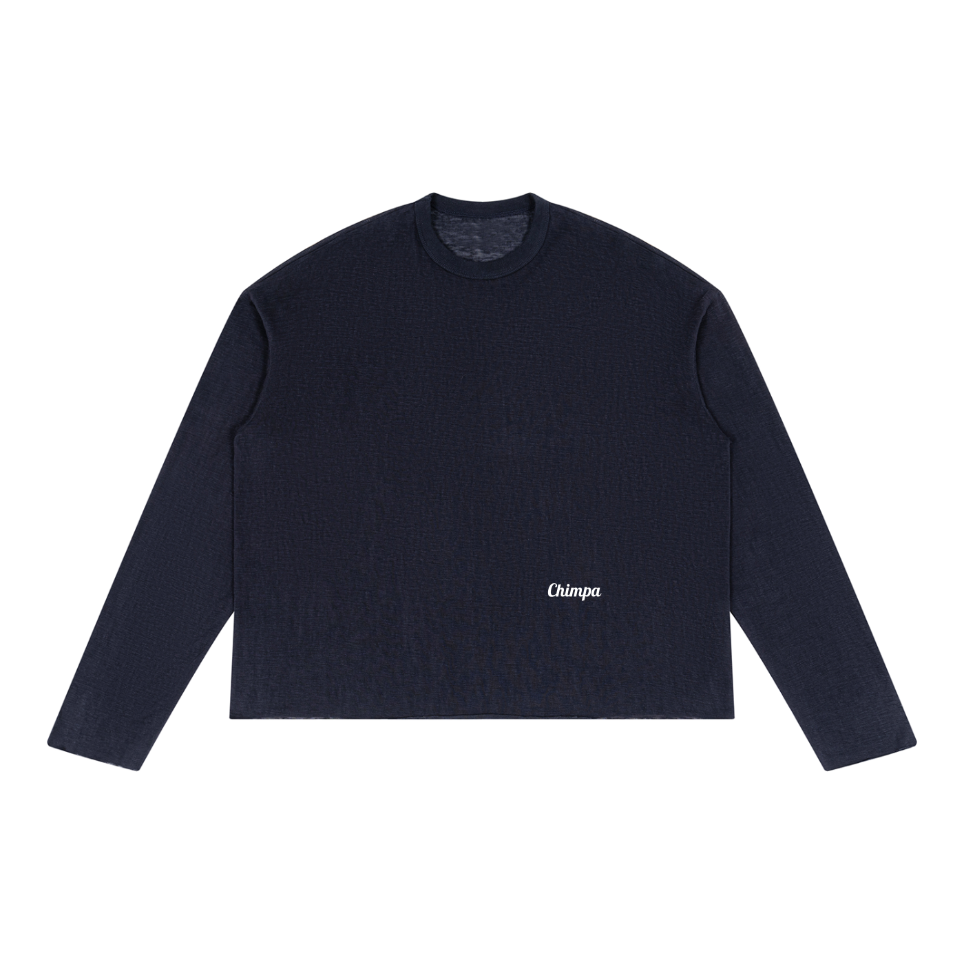 Unisex Raw Edge Long Sleeve T-Shirt