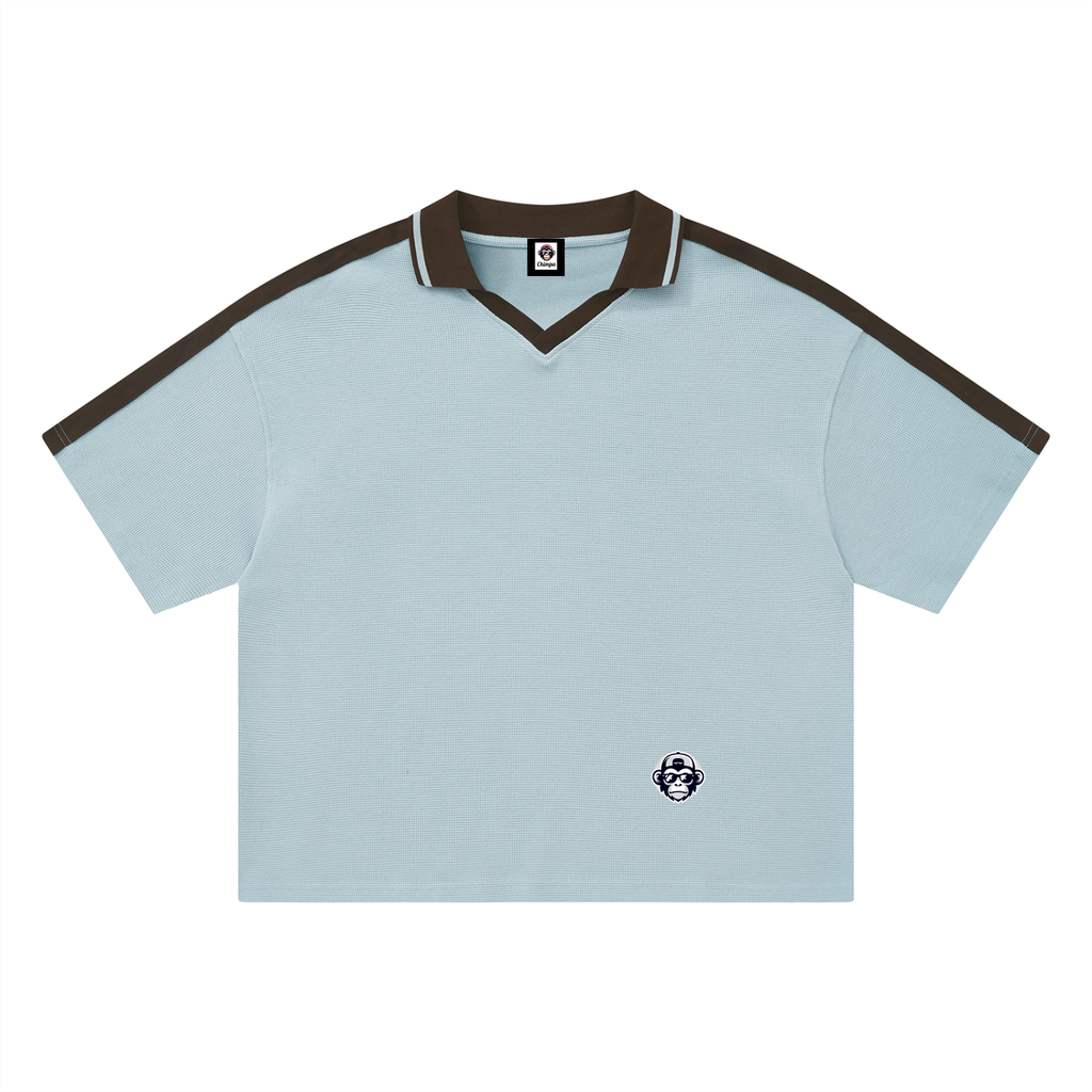 Unisex Color Block Polo Shirt