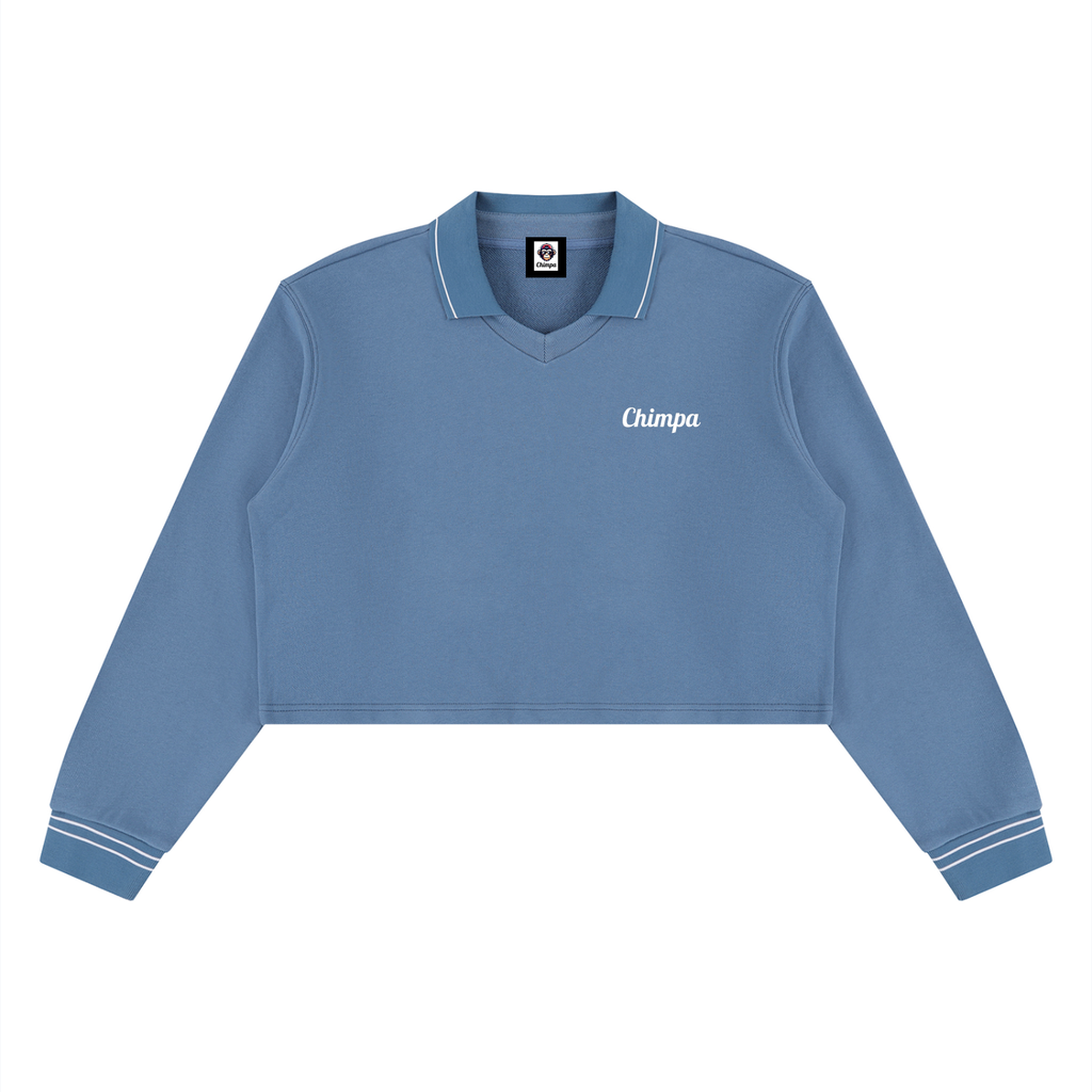 Women’s Crop Collared Sweatshirt
