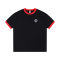 Contrast Edge Ribbed Crewneck T-Shirt