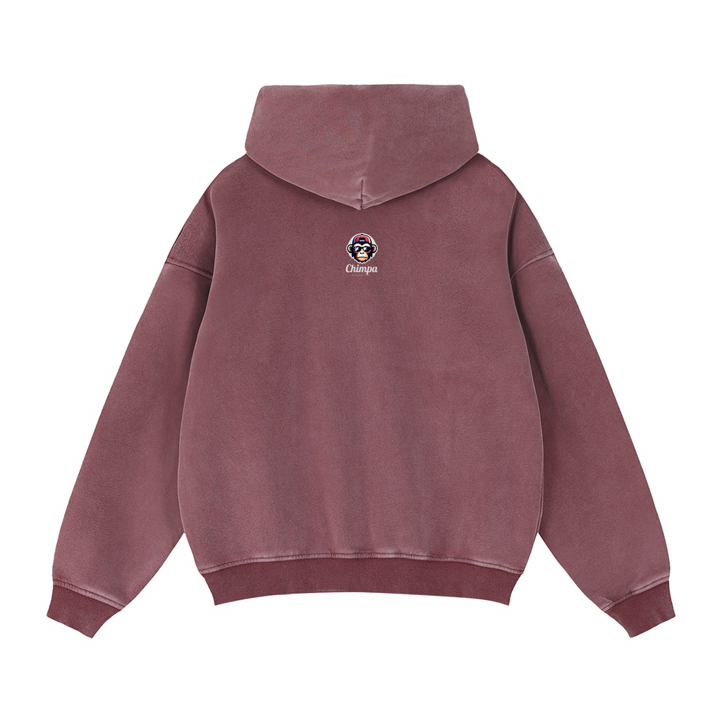 Zip-Through Boxy Fleece Hoodie
