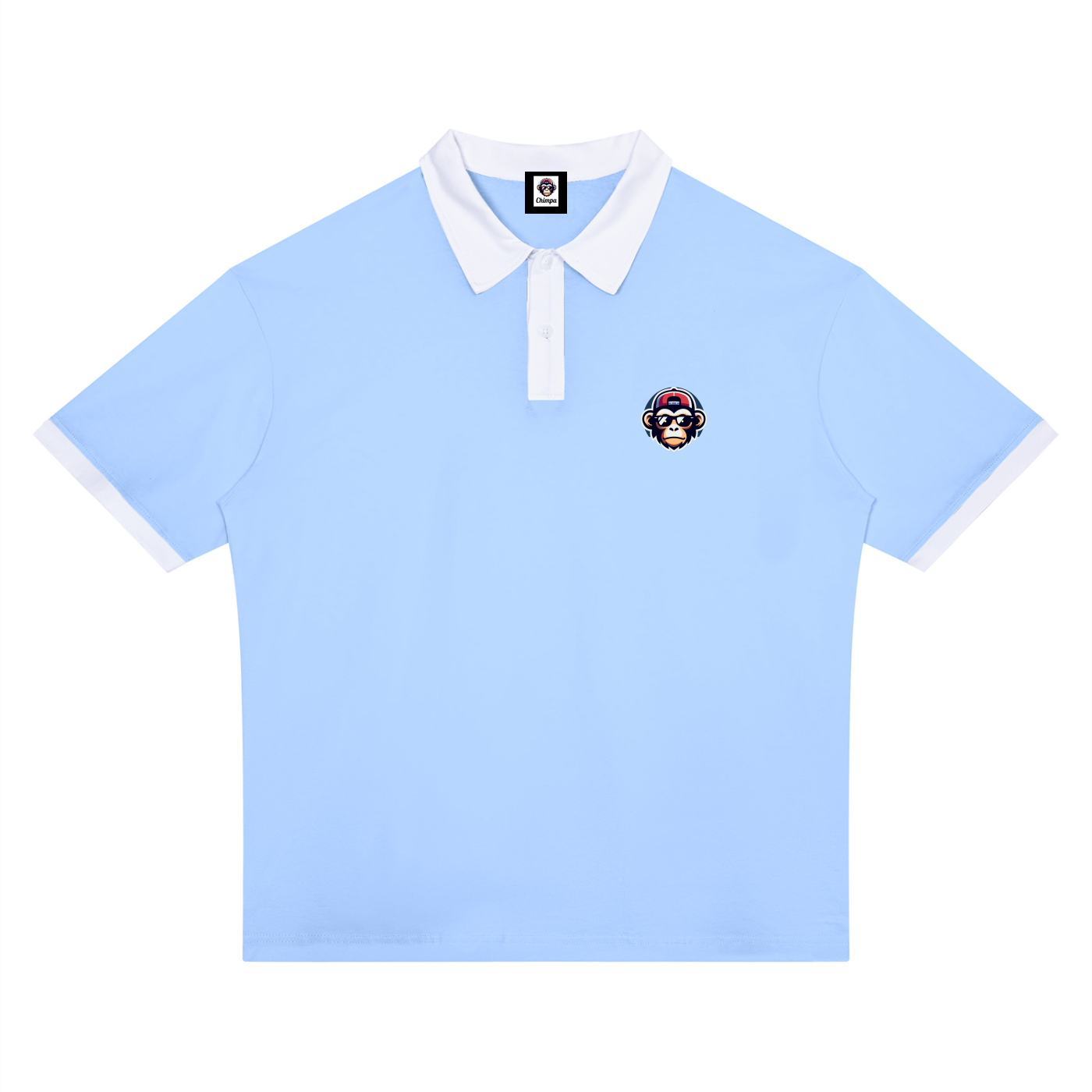Unisex Color Block Polo Shirt