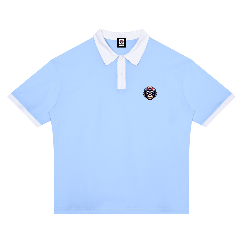 Unisex Color Block Polo Shirt