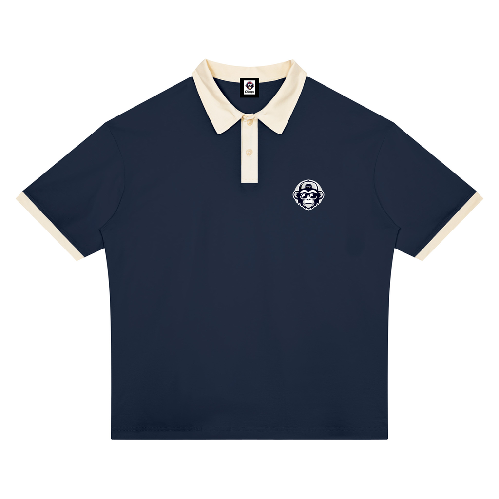 Unisex Color Block Polo Shirt