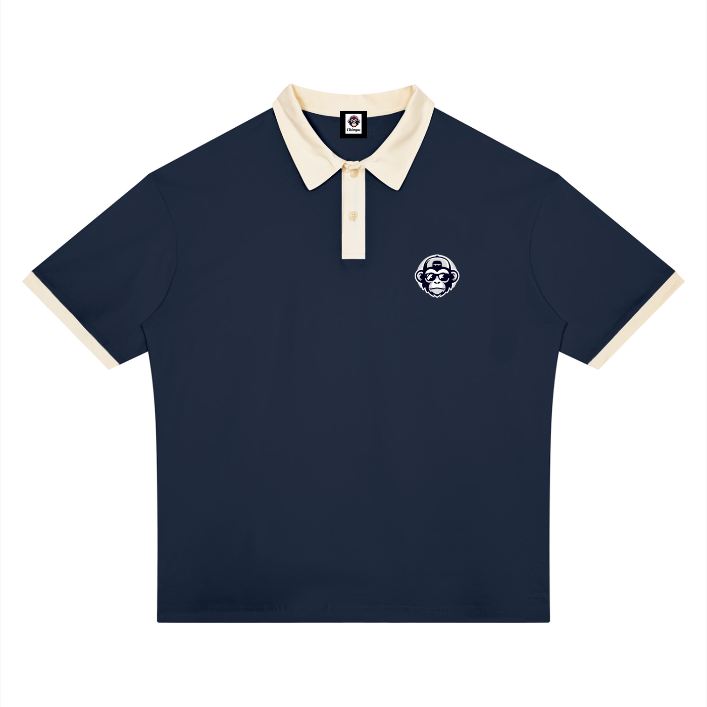 Unisex Color Block Polo Shirt