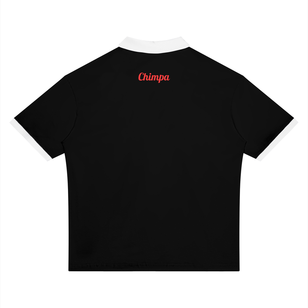 Unisex Color Block Polo Shirt