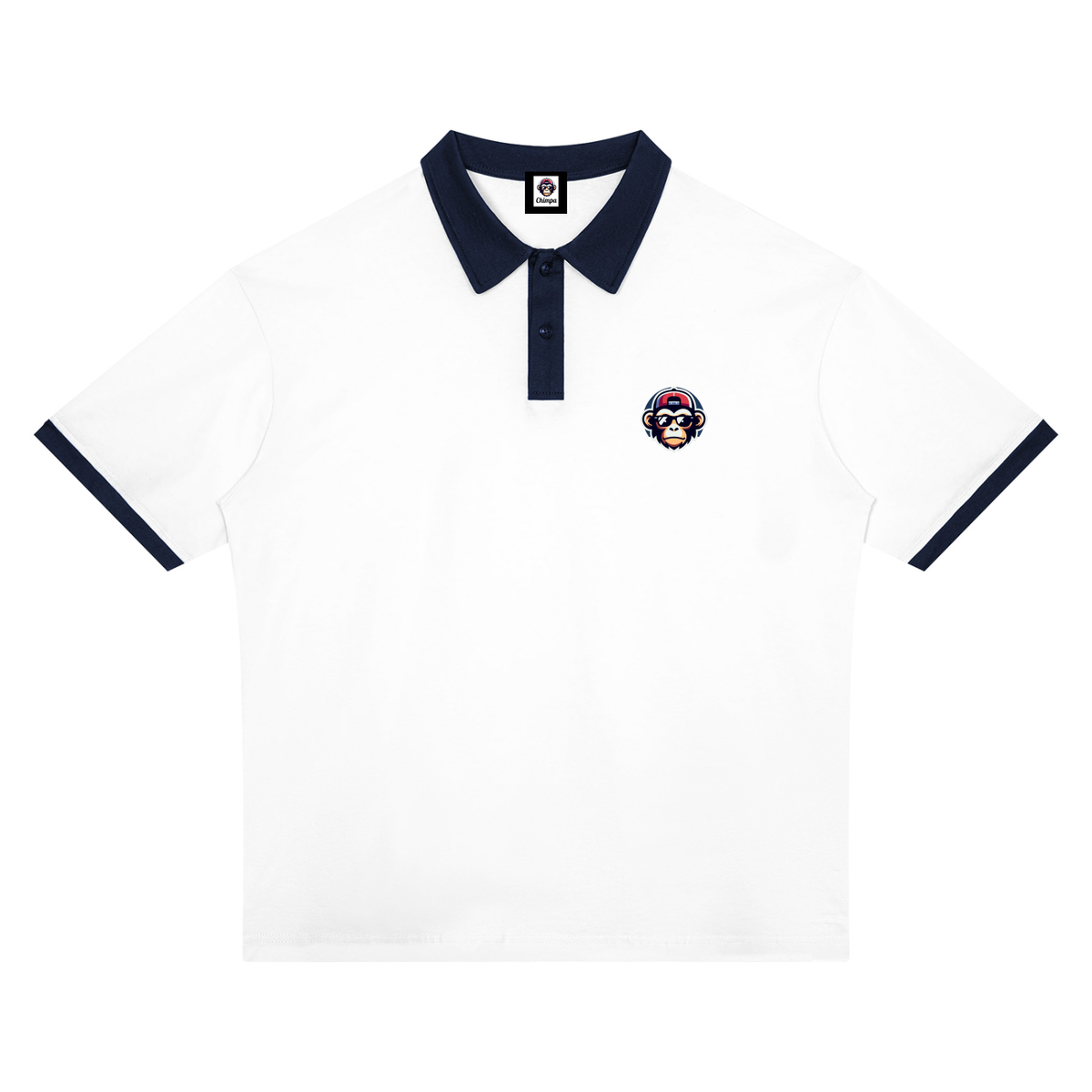 Unisex Color Block Polo Shirt