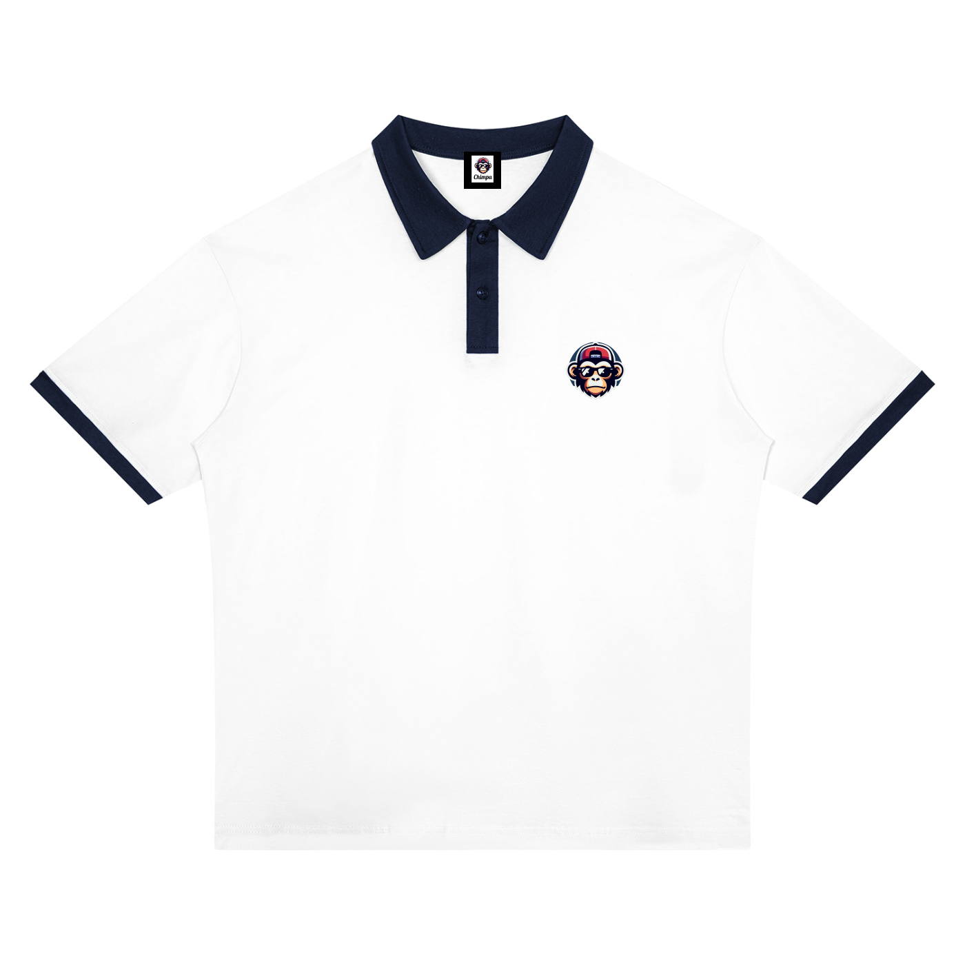 Unisex Color Block Polo Shirt