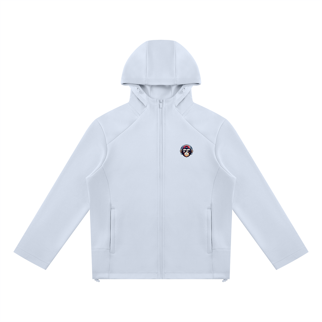 Unisex Paneled Full Zip Hoodie