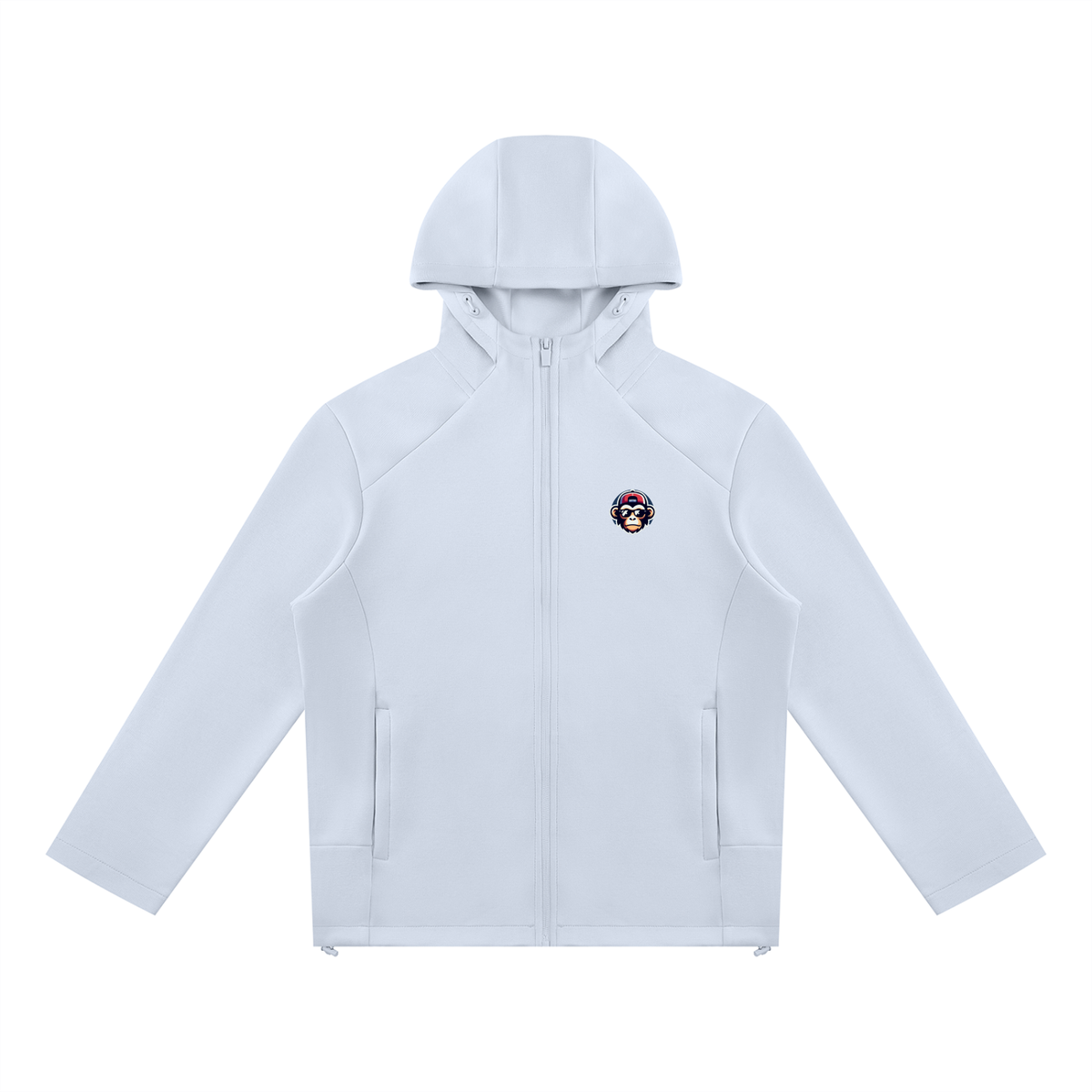 Unisex Paneled Full Zip Hoodie