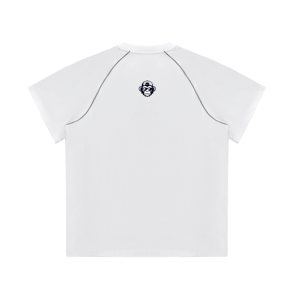 Striped Contrast Stitch T-Shirt