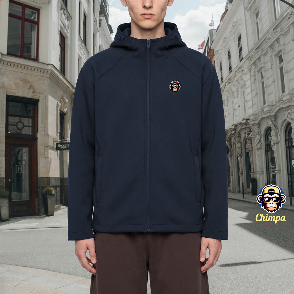 Unisex Paneled Full Zip Hoodie