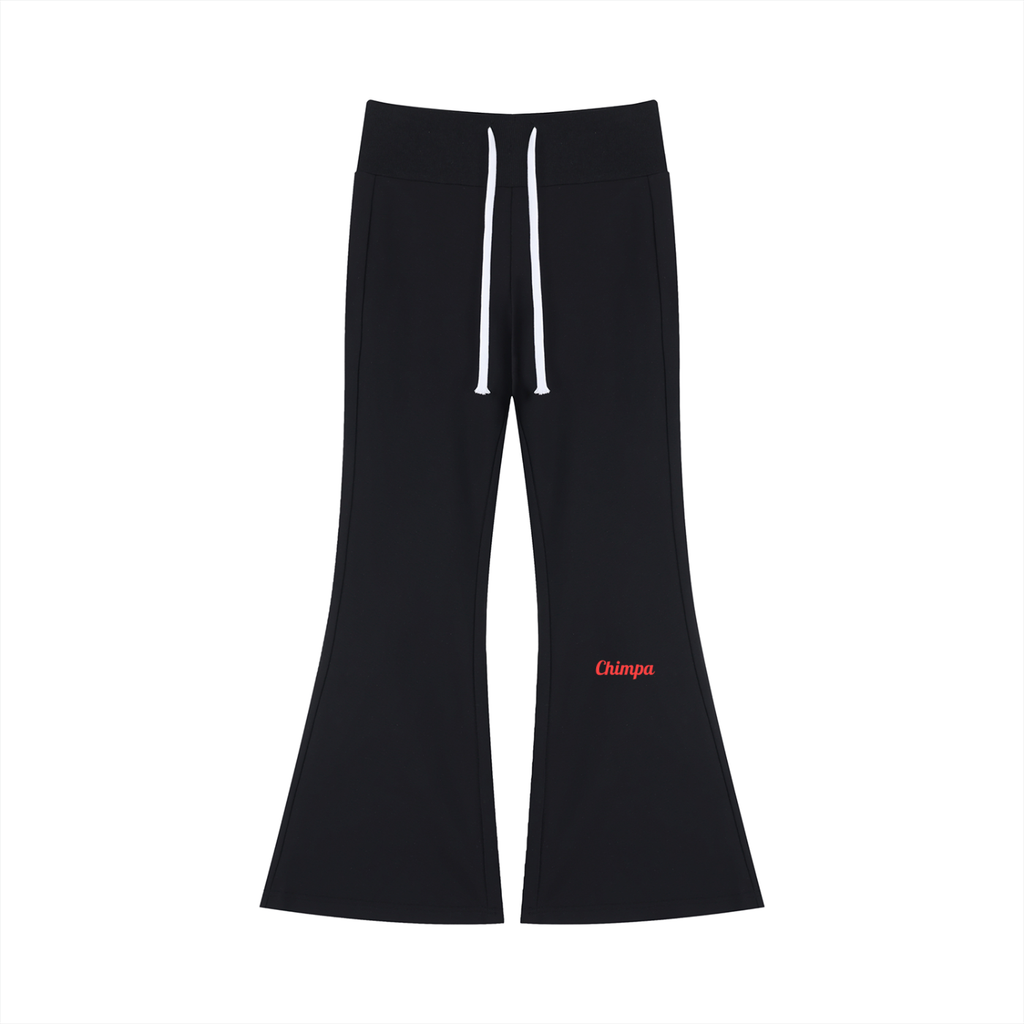 Women's Drawstring Flared Leg Pants