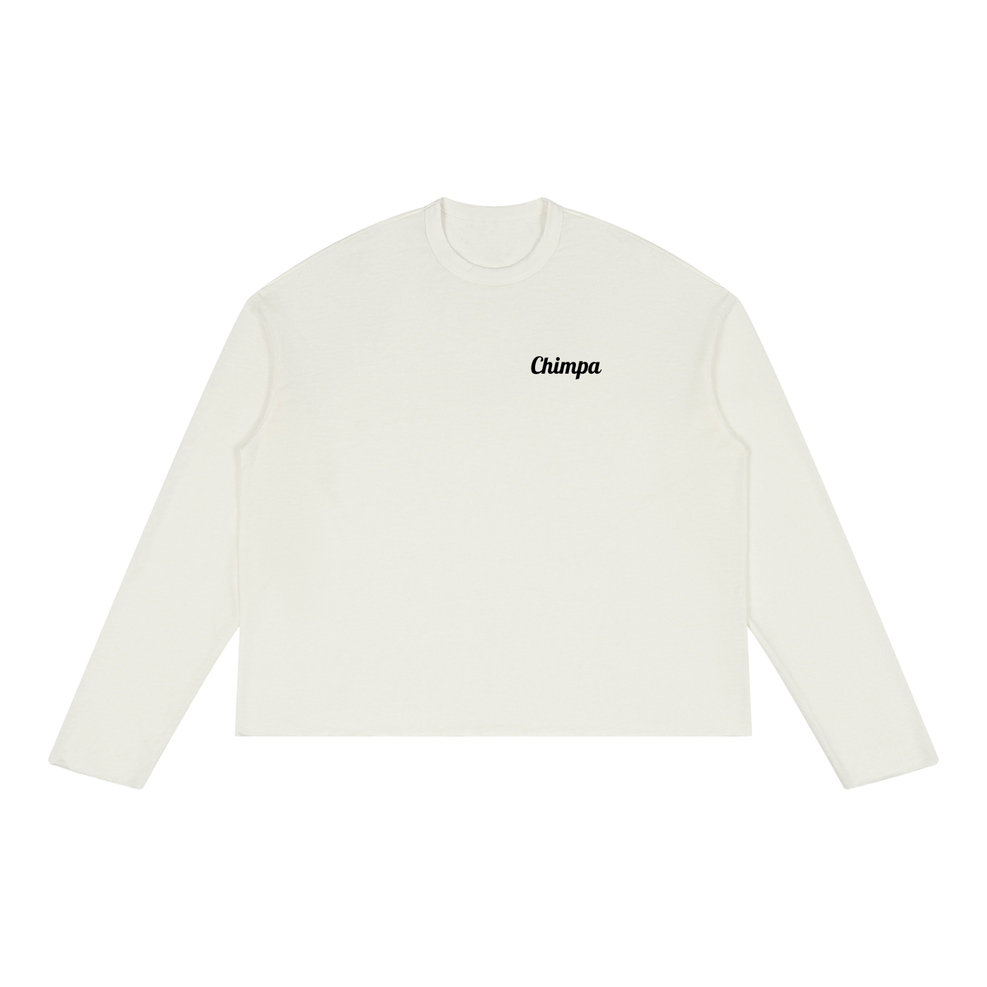 Unisex Raw Edge Long Sleeve T-Shirt