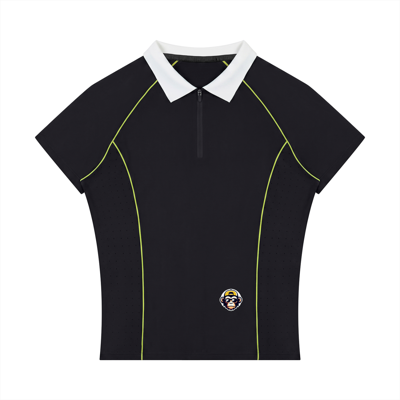 Women’s Slim Fit Quarter-Zip Polo Shirt