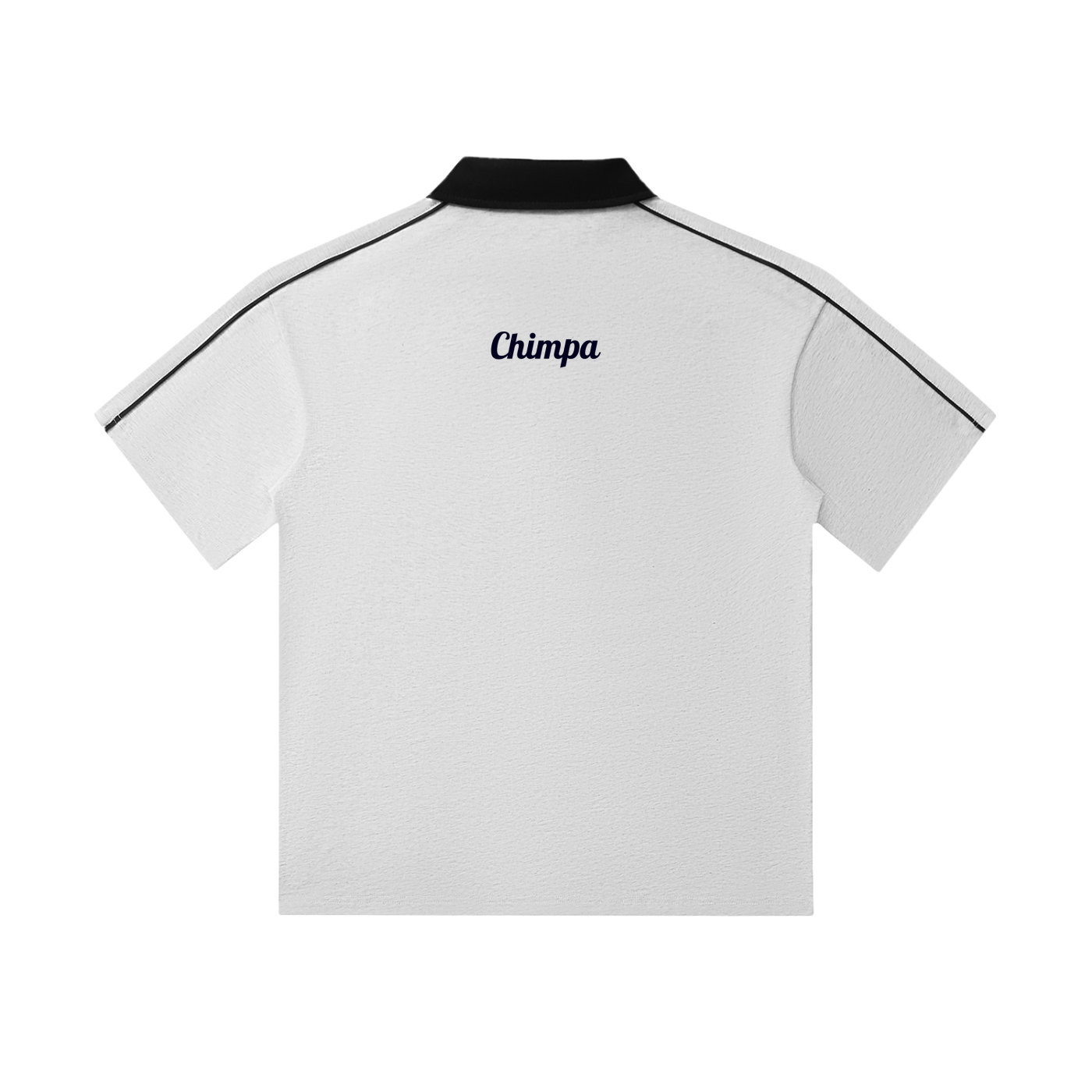 Contrast Collar Short-Sleeve Polo Shirt