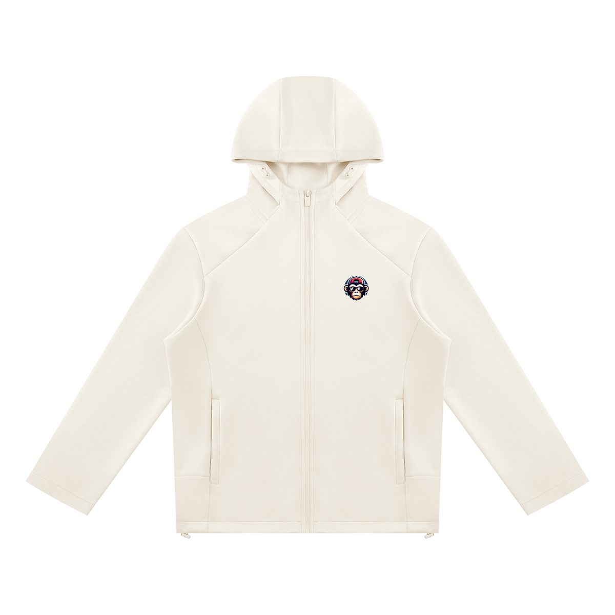 Unisex Paneled Full Zip Hoodie