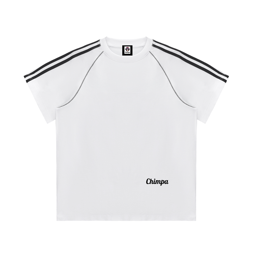 Striped Contrast Stitch T-Shirt
