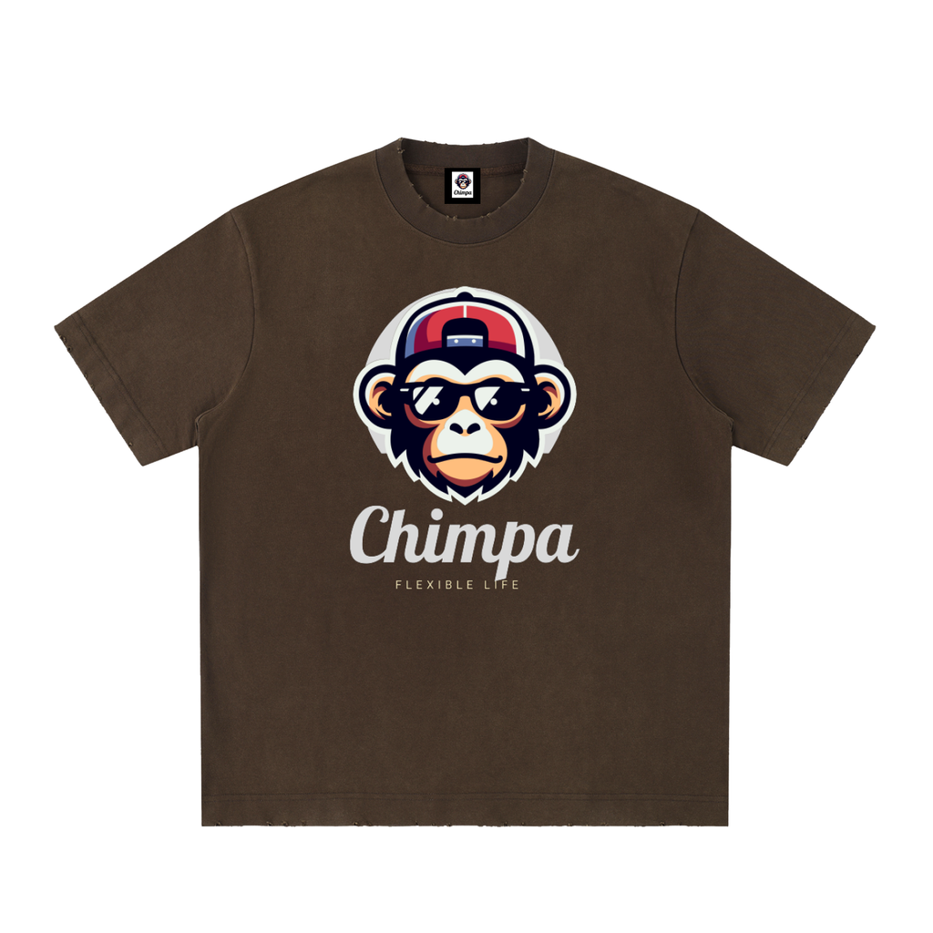 Heavyweight Vintage Washed Frayed T-Shirt