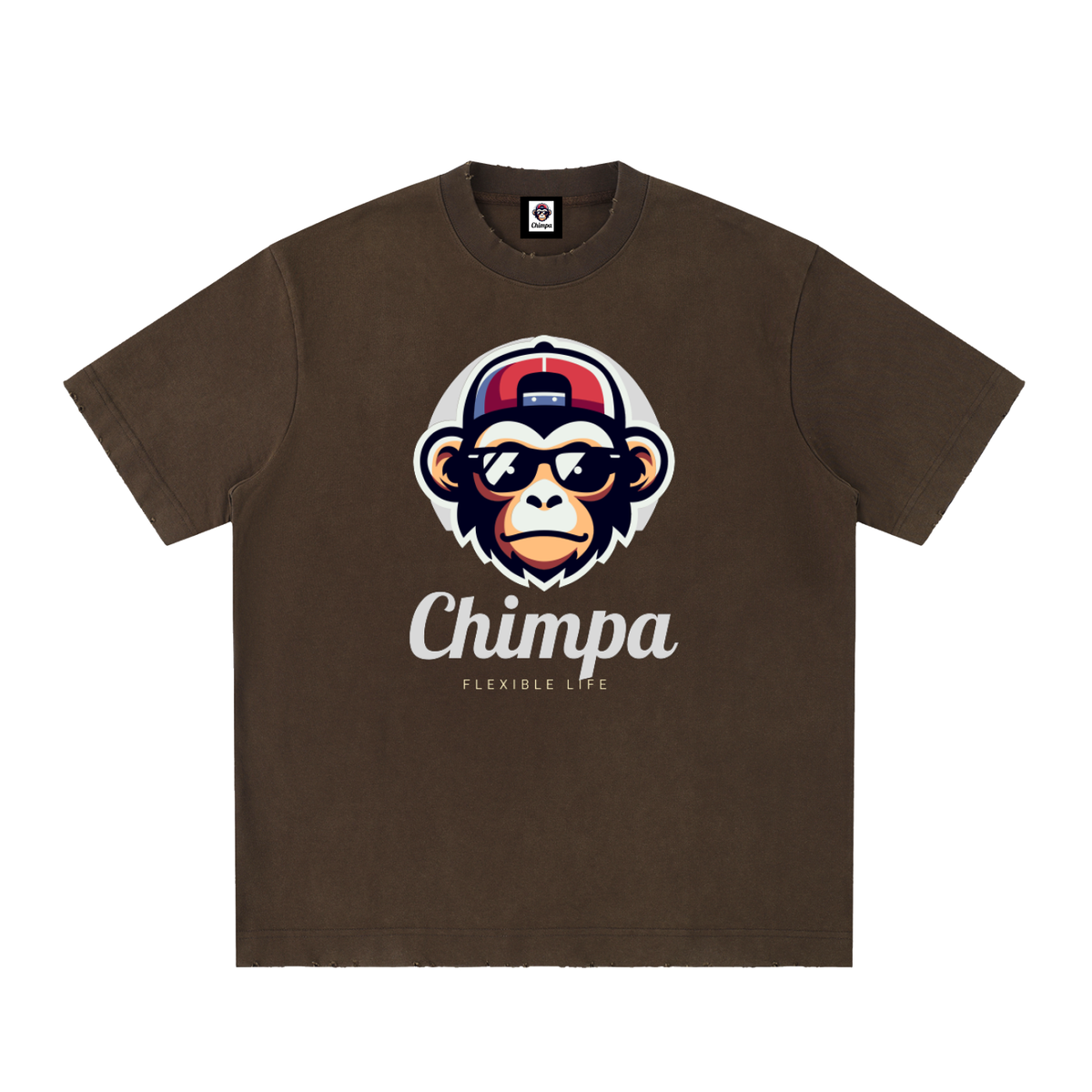 Heavyweight Vintage Washed Frayed T-Shirt