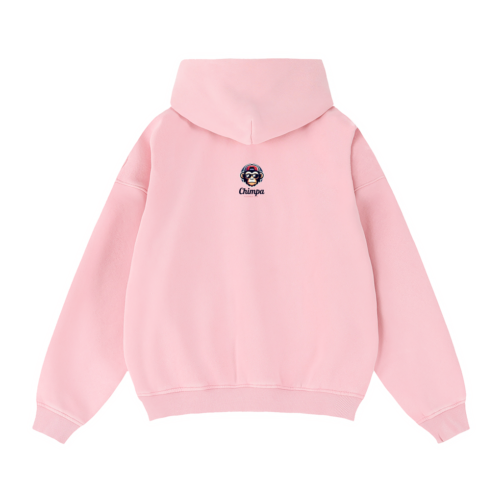 Zip-Through Boxy Fleece Hoodie