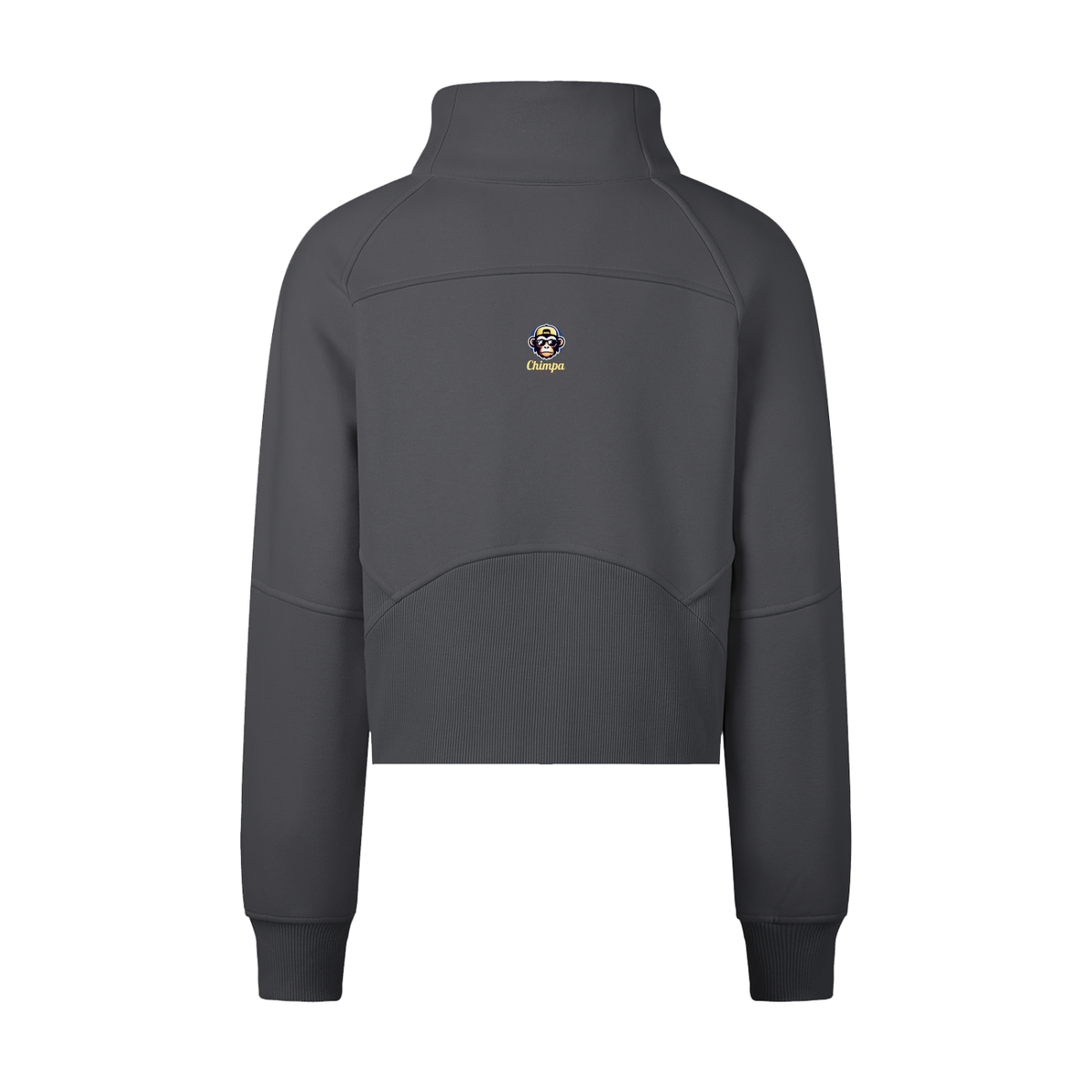 Cropped Half-Zip Sweatshirt