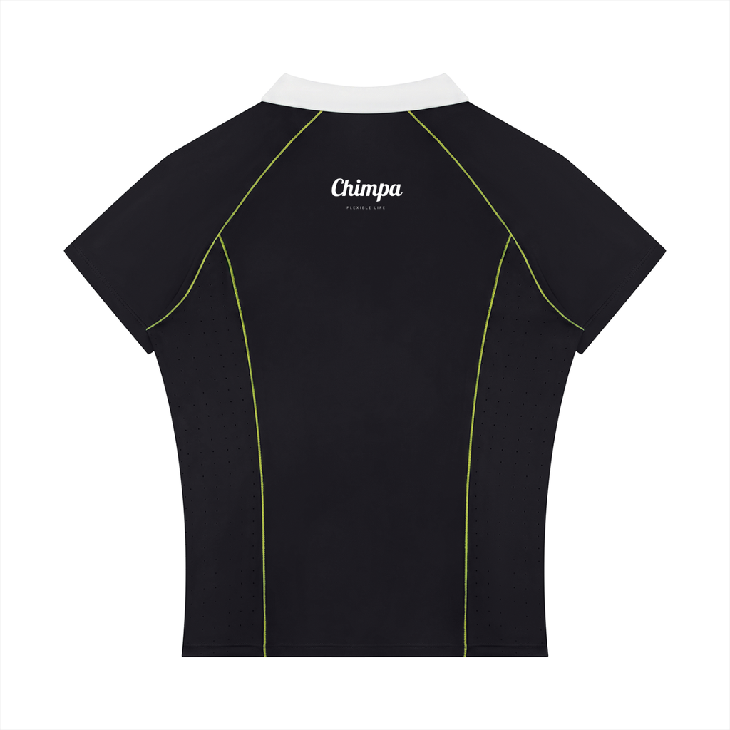 Women’s Slim Fit Quarter-Zip Polo Shirt