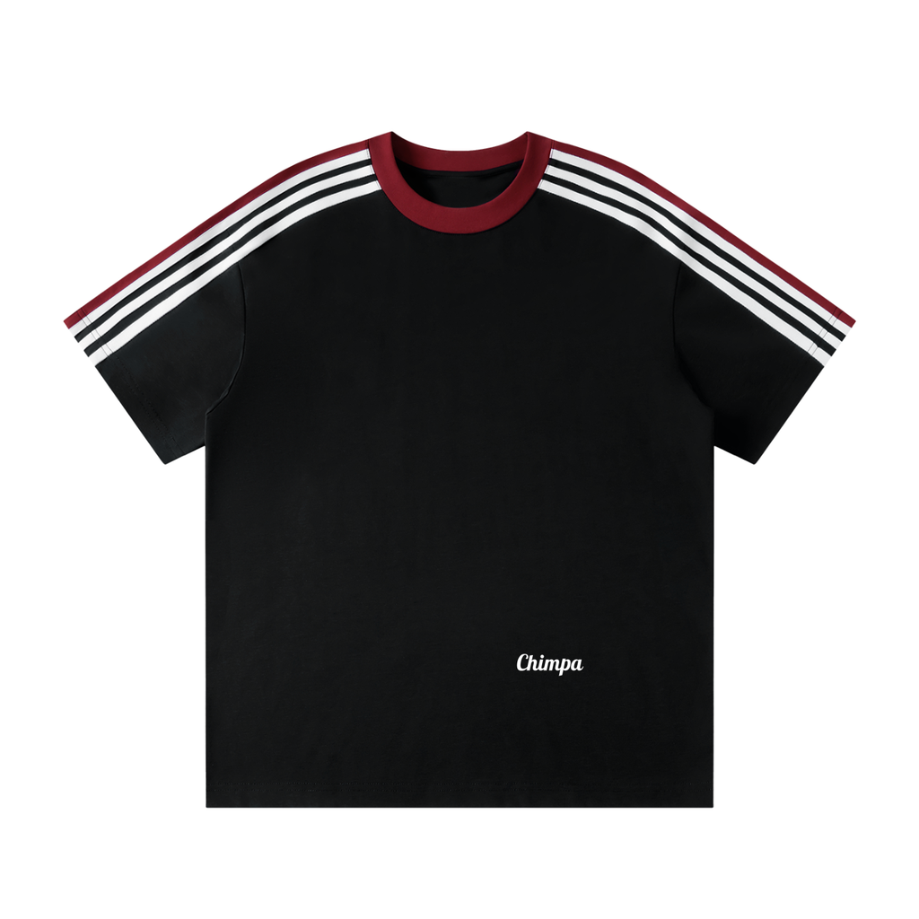 Unisex Colorblock Striped T-Shirt