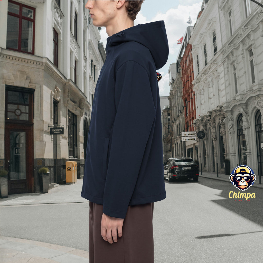 Unisex Paneled Full Zip Hoodie