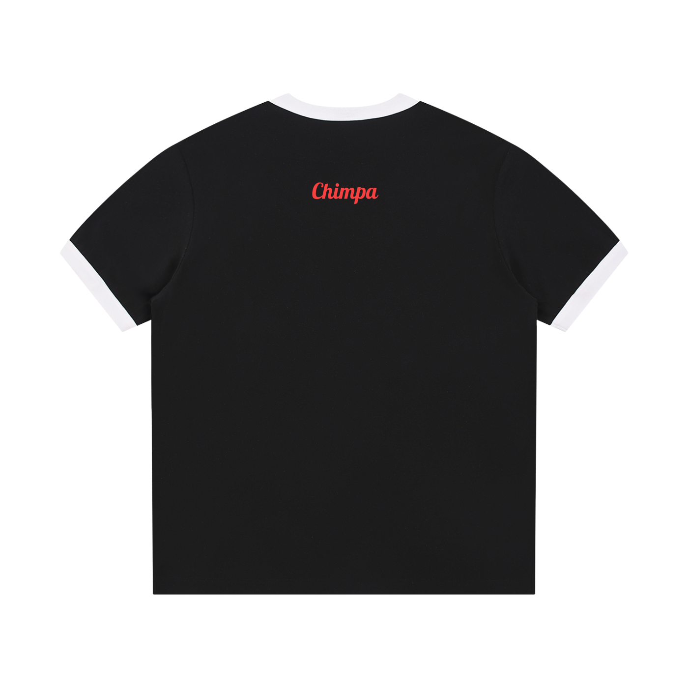 Contrast Edge Ribbed Crewneck T-Shirt