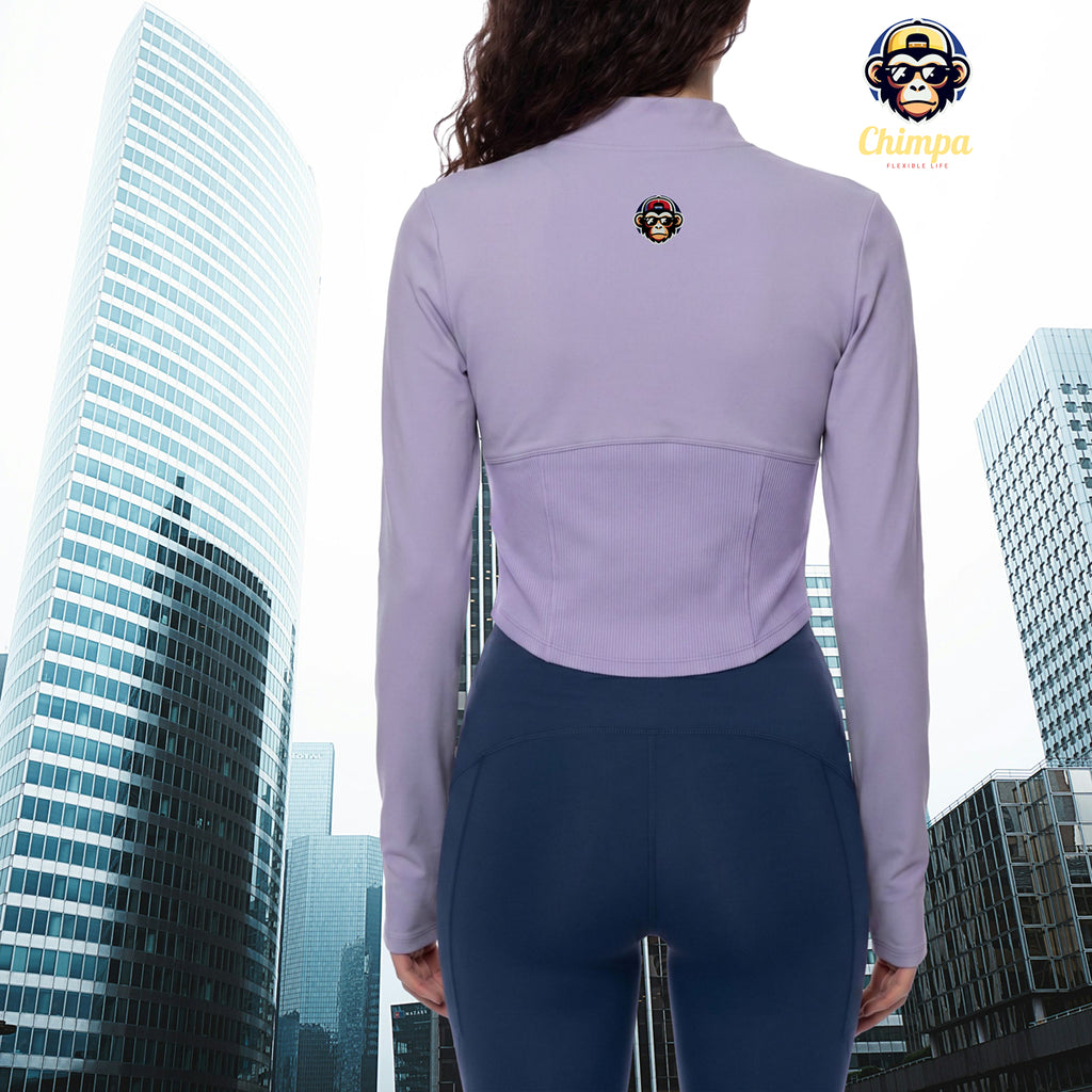Women's Slim Fit Full-Zip Yoga Jacket