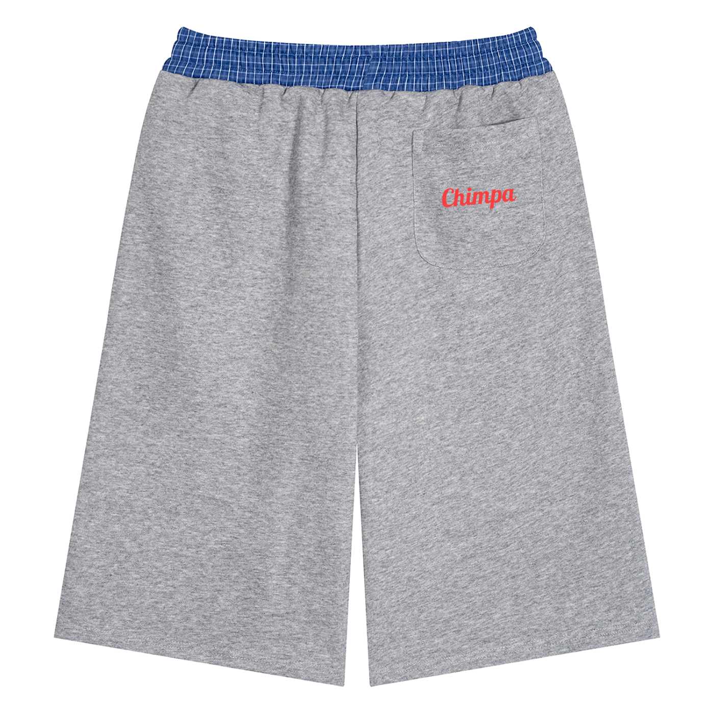 Unisex Plaid Waistband Shorts