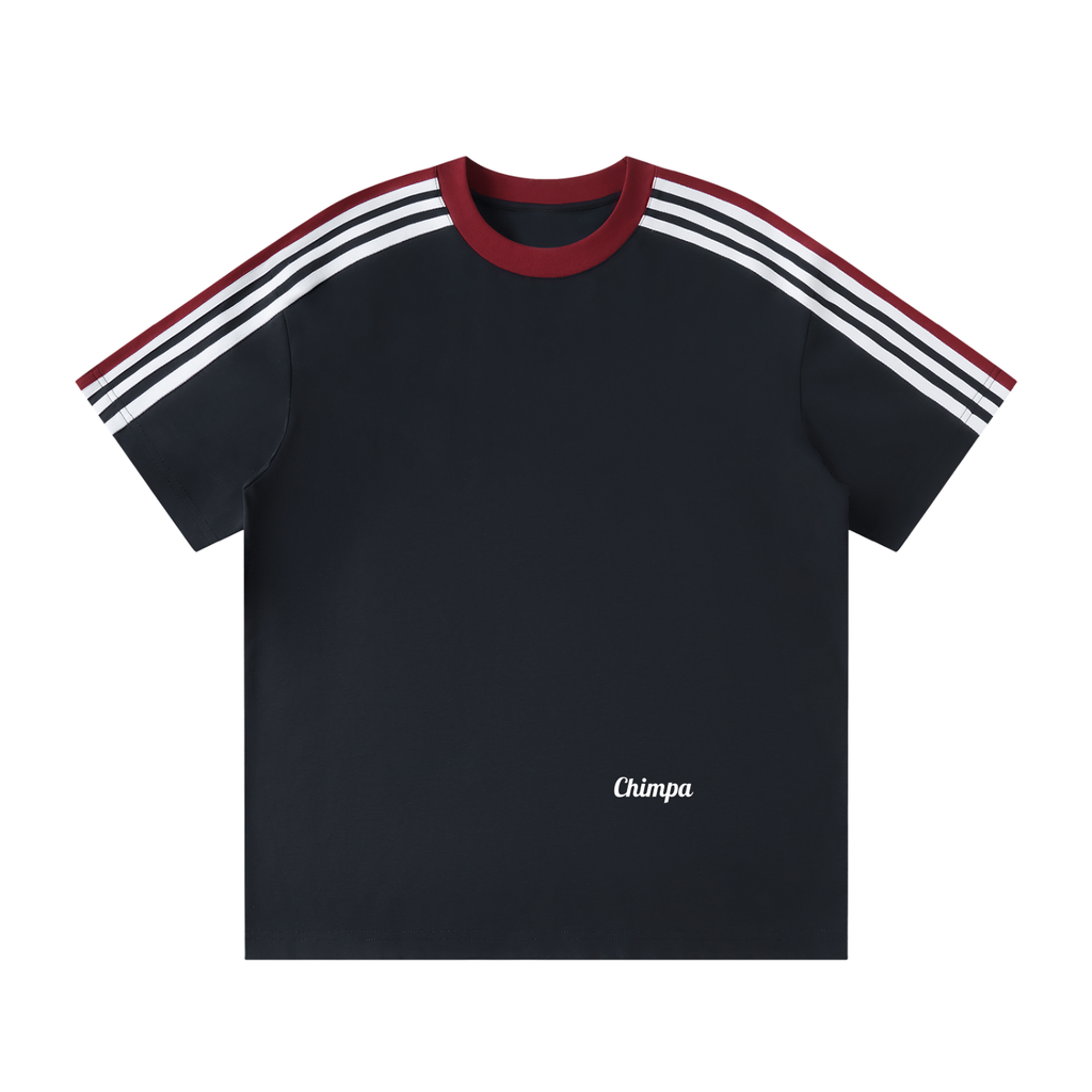 Unisex Colorblock Striped T-Shirt