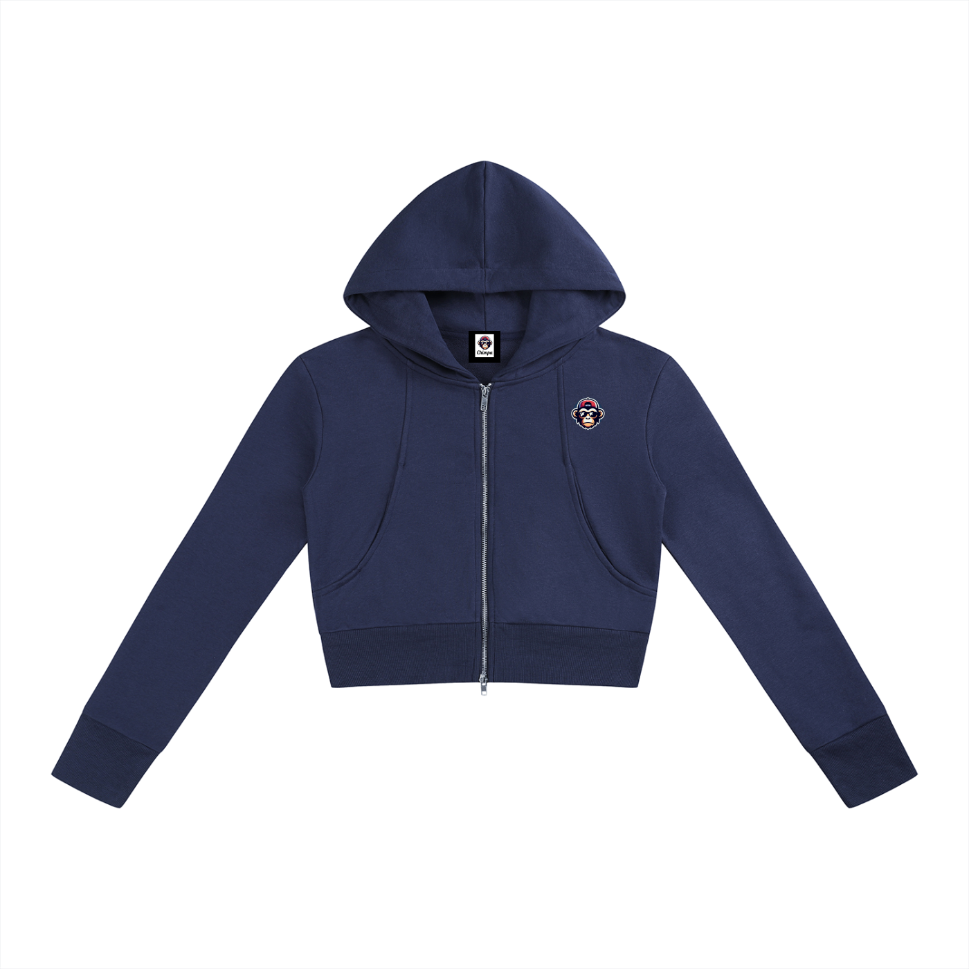 Women’s Slim Crop Full Zip Hoodie